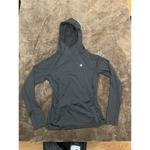 Hightex Womens Dri-Fit Hyperwarm Pullover Hoodie (622291-010) Black Large